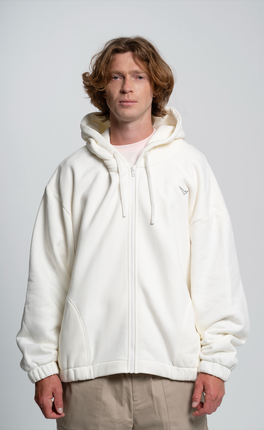 White Full-Zip Hoodie – RUBLO