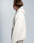Cream Sherpa Full-Zip Hoodie