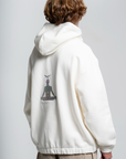 White Full-Zip Hoodie