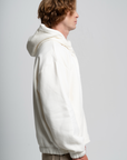 White Full-Zip Hoodie