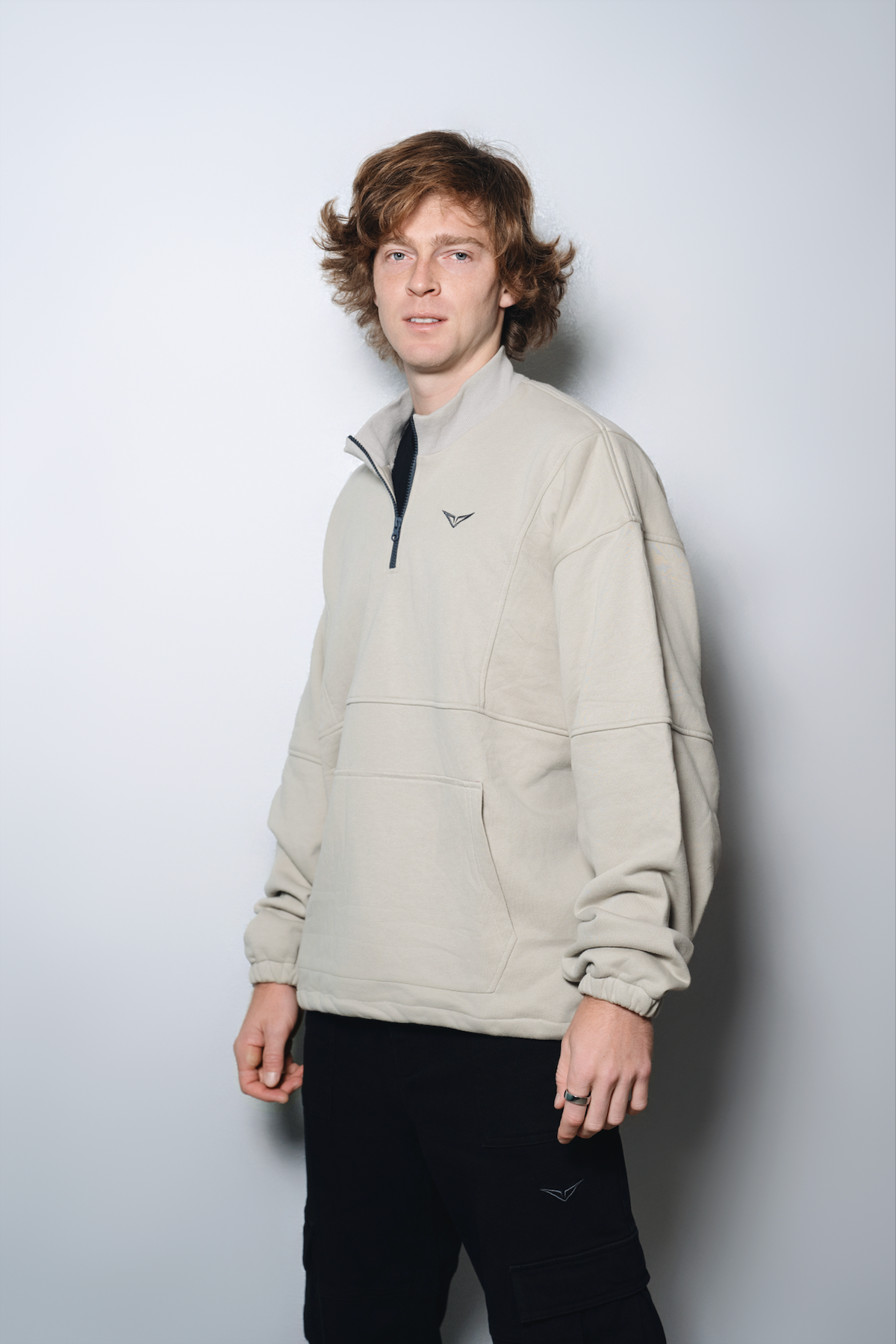 Green Casual Loose Sweatshirt