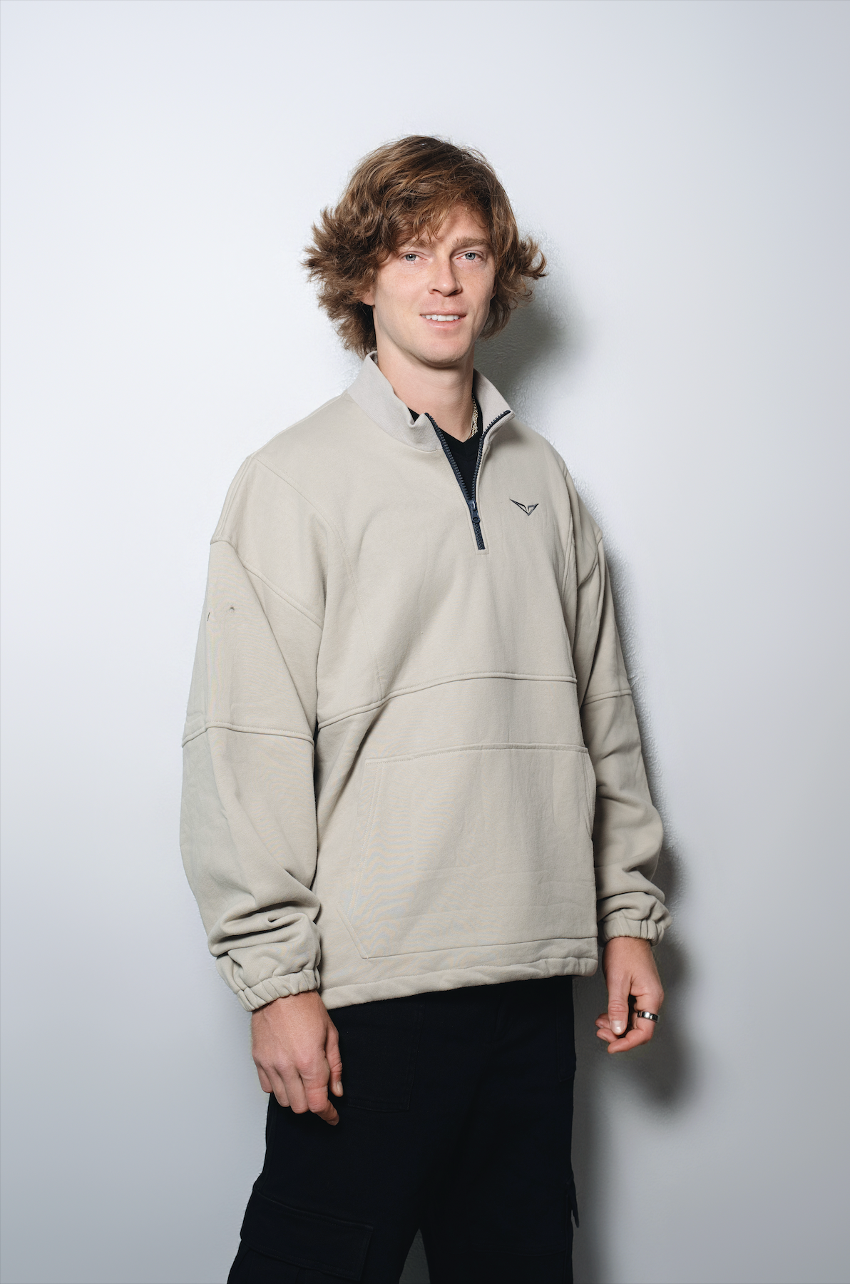 Green Casual Loose Sweatshirt