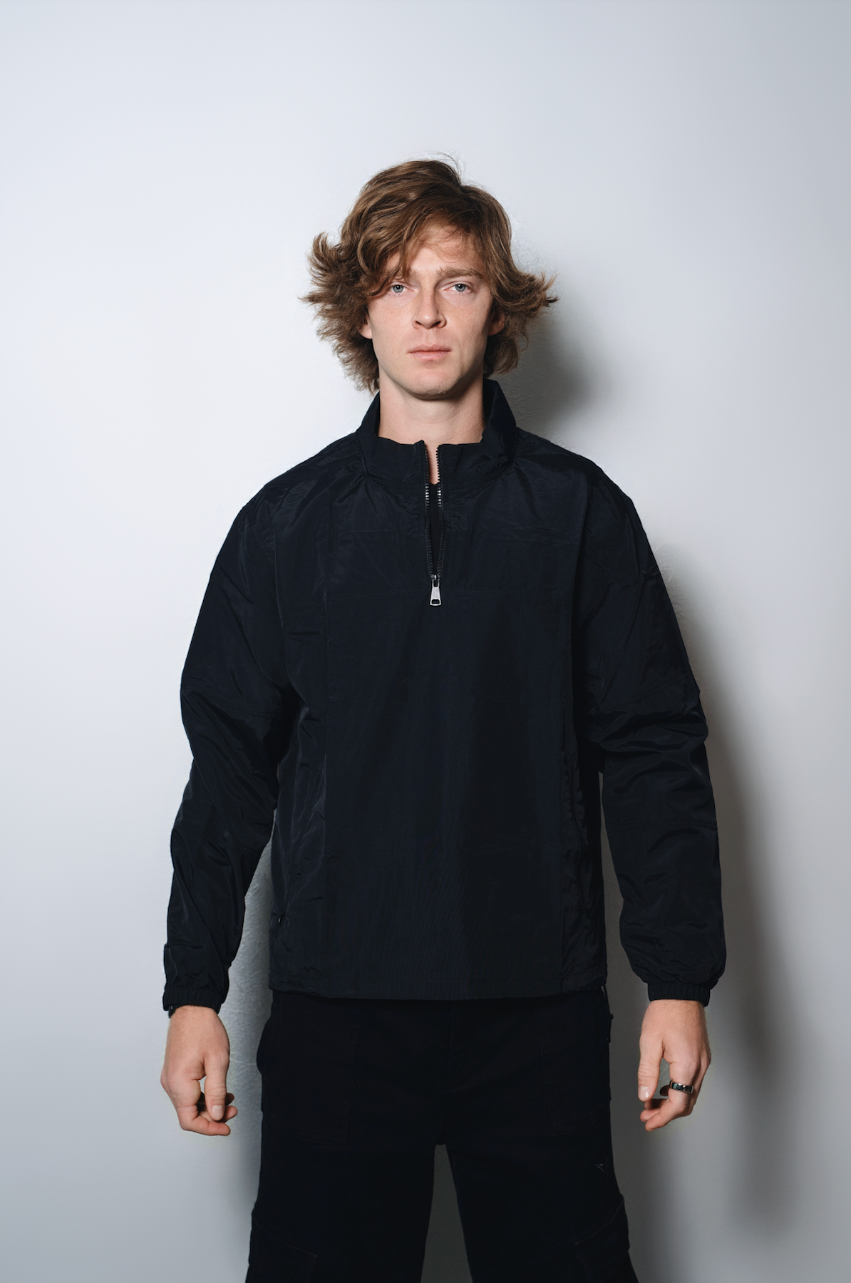Black Casual Wind Jacket