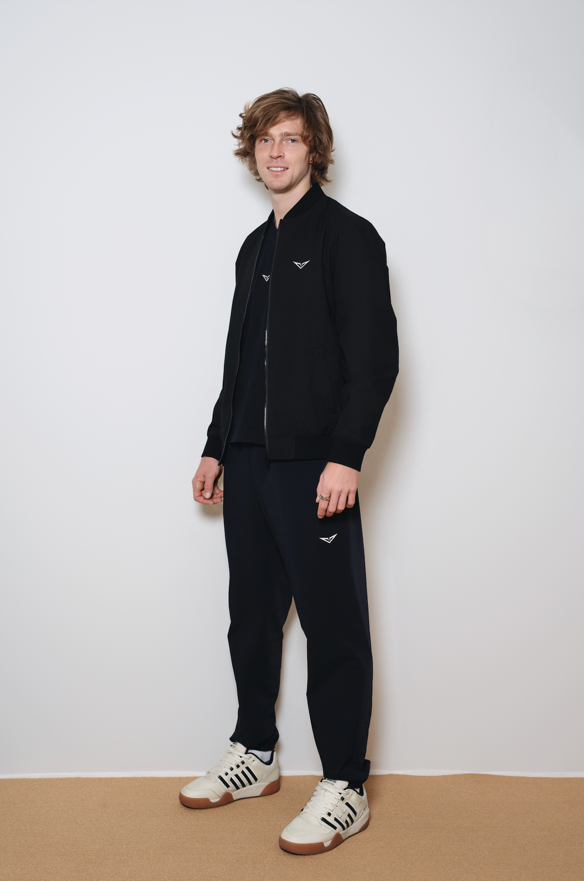 Black Casual Zip Jacket