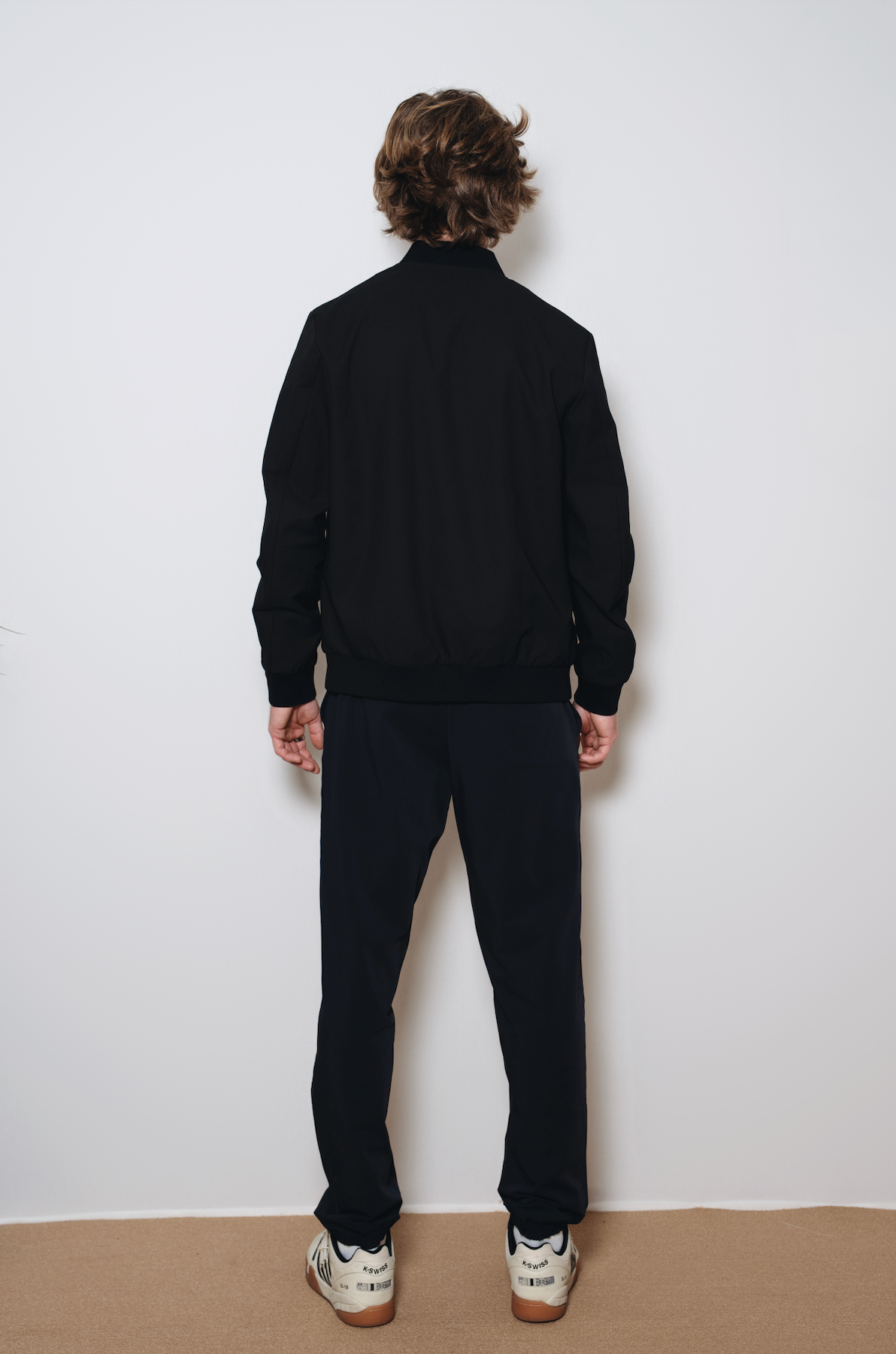 Black Casual Zip Jacket