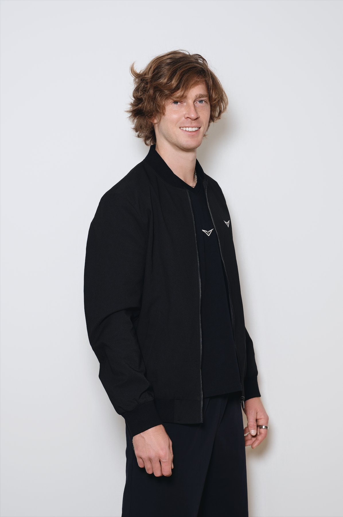 Black Casual Zip Jacket