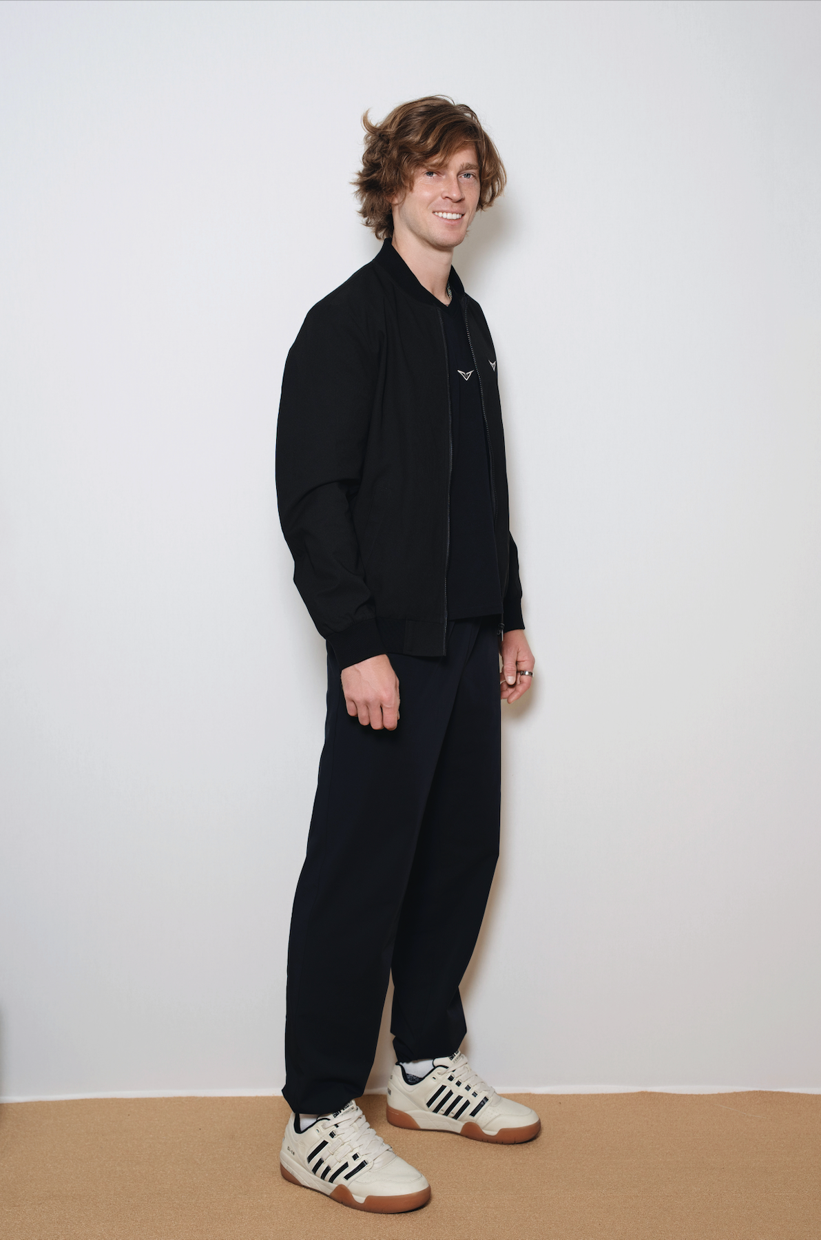 Black Casual Zip Jacket