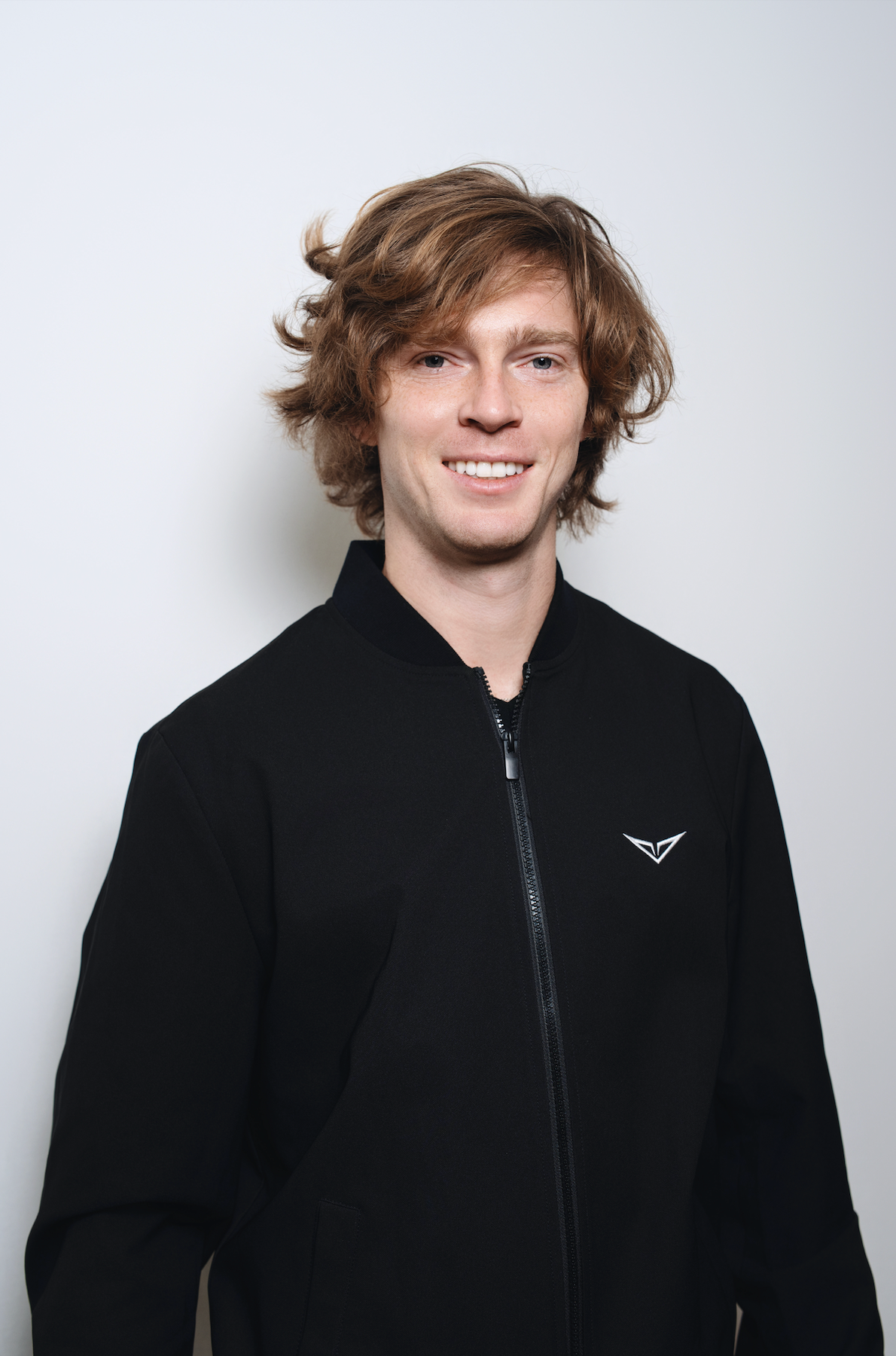 Black Casual Zip Jacket